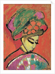 Young Girl with a Flowered Hat by Alexej Von Jawlensky