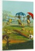 Ducklings in the Rain by Anonymous