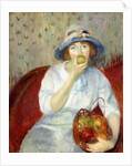 Girl with Green Apple by William James Glackens