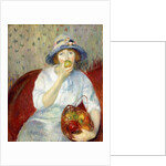 Girl with Green Apple by William James Glackens