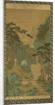 A Scholar Listening to a Waterfall by Li Shizuo