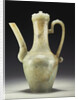 A late Ming celadon jade ewer and cover by Anonymous