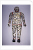 An important archaic spinach green and yellow nephrite jade burial suit assembled in ten sections by Anonymous