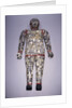An important archaic spinach green and yellow nephrite jade burial suit assembled in ten sections by Anonymous