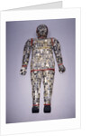 An important archaic spinach green and yellow nephrite jade burial suit assembled in ten sections by Anonymous