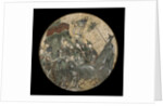 A Polychrome Fresco Depicting a Female Dignitary holding a Ruyi Scepter while Seated in a Phoenix Drawn Chariot by Anonymous