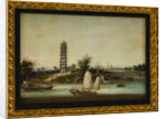 Whapoa Pagoda Surrounded by Sailing Craft, including a Fuzhou Seagoing Junk and a Marine Police Junk by Anonymous