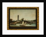 Whapoa Pagoda Surrounded by Sailing Craft, including a Fuzhou Seagoing Junk and a Marine Police Junk by Anonymous
