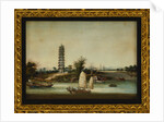 Whapoa Pagoda Surrounded by Sailing Craft, including a Fuzhou Seagoing Junk and a Marine Police Junk by Anonymous