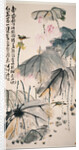 Lotus and Green Birds by Wang Zhen