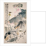 Lotus and Green Birds by Wang Zhen