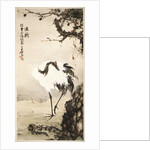 Crane under a Pine Tree by Gao Qifeng