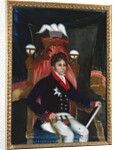 An Anglo Chinese reverse glass painting of George IV as Prince Regent by Anonymous