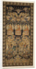 A rare silk brocade hanging of the Buddhist paradise, Lampas, with the Buddha in three mudras, representing the Past, Present and Future above Eighteen Luohans by Anonymous