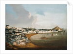 View of the Praya Grande, Macao, looking North, showing the Cathedral, the Facade of St. Paul's and Fort Monte beyond by Anonymous