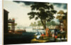 Summer: A Family Fishing by a Lake by Anonymous