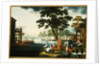 Summer: A Family Fishing by a Lake by Anonymous