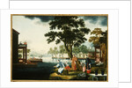 Summer: A Family Fishing by a Lake by Anonymous