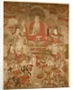 Chinese hanging scroll with Buddhas by Anonymous