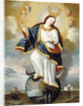 Apocalyptic Virgin of Quito attributed to Jose Cortez de Alcocer, Quito School by Anonymous