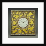 A Guilloche enamel silver-gilt table-clock, marked Faberge, workmaster Michael Perchin by Anonymous