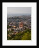 Evening City View from above City with Parroquia Archangel Church San Miguel de Allende by Anonymous