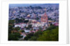 Evening City View from above City with Parroquia Archangel Church San Miguel de Allende by Anonymous