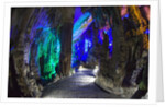 Multi Colored Lights in the Reed Flute Cave by Anonymous