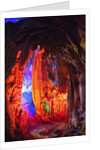 Multi Colored Lights in the Reed Flute Cave by Anonymous