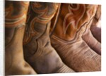 Line up of new cowboy boots in Old Scottsdale by Anonymous