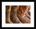 Line up of new cowboy boots in Old Scottsdale by Anonymous