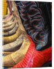 Line up of new cowboy boots in Old Scottsdale by Anonymous