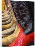 Line up of new cowboy boots in Old Scottsdale by Anonymous