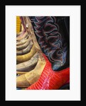 Line up of new cowboy boots in Old Scottsdale by Anonymous