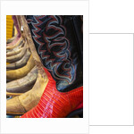 Line up of new cowboy boots in Old Scottsdale by Anonymous
