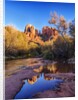 Red Rock Mountains near Red Rock Crossing with reflections in river by Anonymous