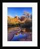 Red Rock Mountains near Red Rock Crossing with reflections in river by Anonymous
