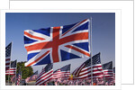 US and Union Jack Flag by Anonymous