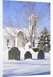 Snowy Church and Cemetery by Anonymous