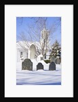 Snowy Church and Cemetery by Anonymous