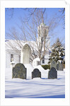 Snowy Church and Cemetery by Anonymous