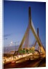 The Leonard P. Zakim Bunker Hill Bridge at dusk by Anonymous