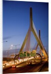 The Leonard P. Zakim Bunker Hill Bridge at dusk by Anonymous