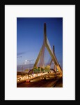 The Leonard P. Zakim Bunker Hill Bridge at dusk by Anonymous
