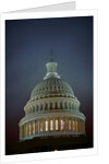 US Capitol in Fog by Anonymous