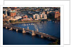 Sunrise Aerials of Boston, Cambridge and Charles River in New England by Anonymous