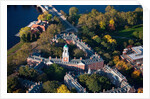 Sunrise Aerials of Eliot House Clock Tower, Harvard, New England by Anonymous