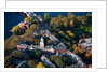 Sunrise Aerials of Eliot House Clock Tower, Harvard, New England by Anonymous