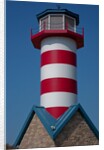 Grafton Illinois red and white striped lighthouse by Anonymous