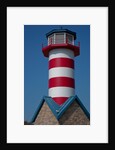 Grafton Illinois red and white striped lighthouse by Anonymous